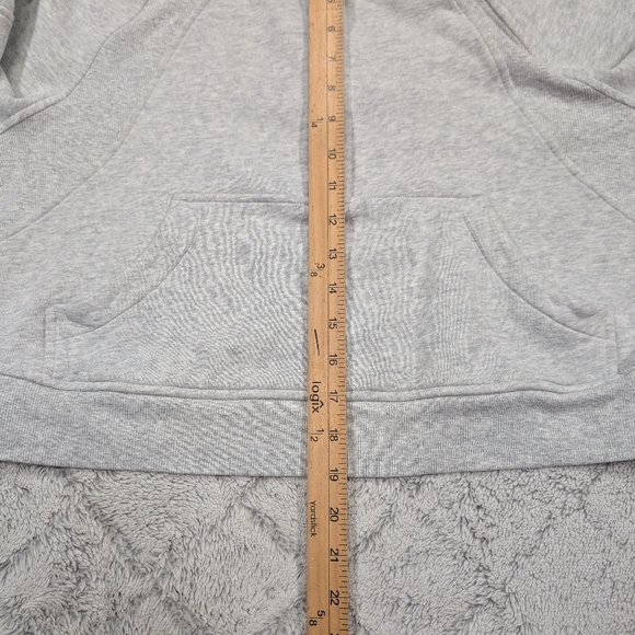 Lululemon Jacket Womens XS/S Gray Heathered Scuba Oversized ½ Zip Hoodie - Picture 6 of 8